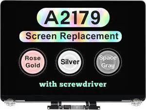 NUOLAISUN Screen Replacement for MacBook Air 13" 2020 A2179 EMC 3302 LCD Screen Retina Display Full Assembly (Gray)