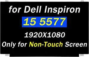 Screen Replacement 15.6" B156HTN03.8 for DELL INSPIRON 15 5565 5568 5577 Series P66F P66F001 28H80 028H80 798933-007 5D10H15380 FHD 1920X1080 LED LCD Screen (Only for Non-Touch Screen)