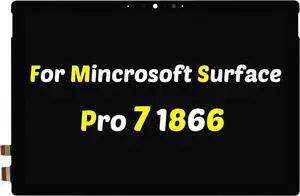 for Microsoft Surface Pro 7 1866 2019 (2019) Screen Replacement for Surface Pro 7 C02XR7Y9JG5H Digitizer 2736x1824 12.3 inch LED LCD Touch Screen Display Digitizer Assembly LP123WQ1 LP123WQ2
