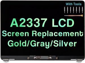 Screen Replacement for MacBook Air M1 A2337 2020 2021 13" EMC 3598 MGN63 MGN93 MGND3 MGN73 MGNA3 MGNE3 LCD Display Assembly Kit (Space Gray)