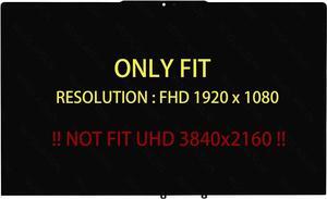 NUOLAISUN Screen Replacement for Lenovo Yoga C940 14" FHD C940-14 C940-14iil 81q9 LCD Screen Touch Digitizer Bezel Assembly 5D10S39595 (Support Stylus)