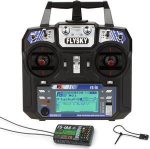 Flysky FS-i6 AFHDS 2A 2.4GHz 6CH Radio System Transmitter for RC Helicopter Glider with FS-iA6 Receiver Mode 2