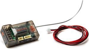 SR6100AT 6-Channel DSMR DSM2 Receiver (RC Surface) with AVC and Telemetry: SPMSR6100AT, Black