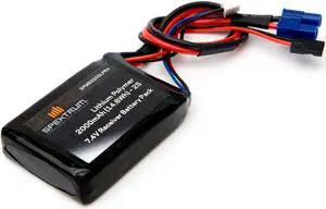 Spektrum 7.4V 2000mAh 2S LiPo Receiver Battery: Universal Receiver, EC3, SPMB2000LPRX