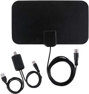 TV Antenna, Indoor Digital HDTV Amplified Antennas Freeview 4K 1080P HD VHF UHF for Local Channels 50-80 Miles Range with Amplifier Signal Amplifier Support All TV's, Welcome to consult