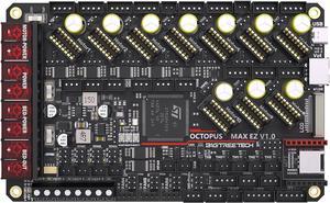 BIGTREETECH Octopus Max EZ V1.0 Control Board 32Bit New Upgrade Octopus Pro Motherboard, Compatible EZ2209/EZ5160 Stepper Driver, Support Running Klipper Firmware for Voron 2.4 DIY Upgrade 3D Printer