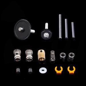 High Precision DIY 3D Printer Dual Direct Drive Basic Kit with Nickel Plating Hardened Steel Gears Compatible with DDB Extruder (Basic Kit)