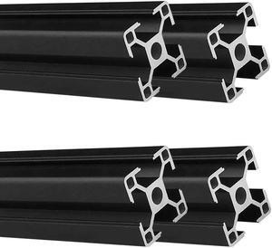 3030 T Slot Aluminum Extrusion for 3D Printer Parts and CNC DIY Black 1500mmX4