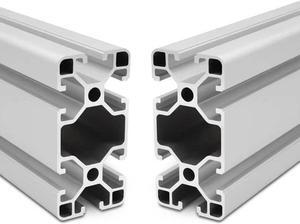 4080 T Slot Aluminum Extrusion for 3D Printer Parts and CNC DIY Silver 1220mmX2