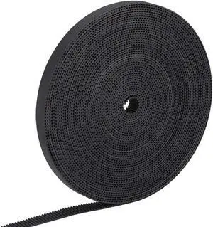 ASHATA 3D Printer Timing Belt 2GT 10mm Width,1M/ 2M/ / 5M/ 10M Toothed Belt GT2 3D Printer Timing Belt Pulley,10mm Width 2GT Rubber Synchronous Timing Belt for 3D Printer (10m)