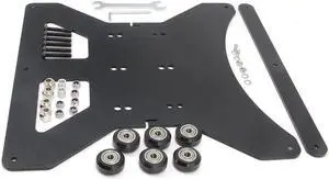 Zeberoxyz Upgrade Modular Y Carriage Plate Kit 260mmx260mmx3.5mm/10.2x10.2x0.14inch for 2040V Aluminum Profile for CR-10s 3D Printer (260x260x3.5mm)