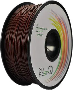 3D BEST Q Real Wood PLA 1.75mm 3D Printer Filament, Dimensional Accuracy +/- 0.03 mm, 1KG Spool, 30% Real Wood-infill (Rosewood)