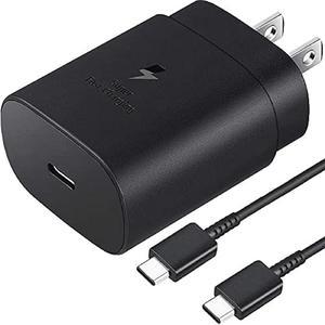 Samsung Charger Super Fast Charging 25W USB C Wall Charger Block with Type C Cable 5FT for Samsung Galaxy S23/S23 Plus/S23 Ultra/S22/S22 Plus/S22 Ultra/S21/S21 Plus/S20/S20 Plus/S10/S9/Note 20/Note 10