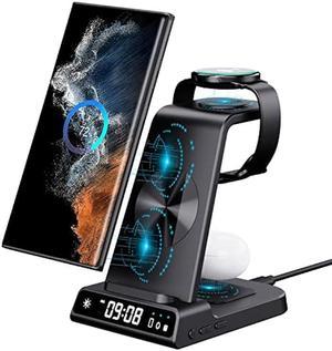 Wireless Charger for Samsung Charging Station 3 in 1 Android Phone Trio Multiple Devices Charger for Samsung S23 UltraGalaxy S22 UltraS21Z Flip 5Fold 5Buds Charger for Galaxy Watch 65 Pro43
