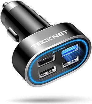 AINOPE USB C Car Charger for iPhone 15, 67.5 W Car Charger Adapter All  Metal Mini Cigarette Lighter USB Charger Fast Charging Dual Port Car Phone