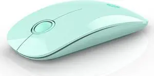 R306 Wireless Mouse, Green, Bluetooth, USB, 480 hours battery life, 1600 DPI, Compatible with Windows, MacOS, Chromebook, Surface Pro, Laptops, PCs, and Computers