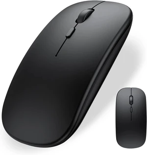 Wireless Bluetooth Mouse for iPad/MacBook Pro/Air/Laptop/pc Rechargeable Silent Mouse Portable Slim for Surface Pro/Lenovo/Samsung Tablet (Black) Wireless Bluetooth Mouse for iPad/MacBook Pro/Air/Laptop/pc Rechargeable Silent Mouse Portable Slim for Surface Pro/Lenovo/Samsung Tablet (Black)