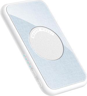 Ultra-Slim Quiet Mouse Jiggler, White, USB, Compatible with Windows, Mac, iOS, and Android