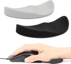 2 Pieces Ergonomic Mouse Wrist Rest Support Gliding Wrist Rest Pad Sliding Wrist Rest Palm Rest Pad That Moves with Mouse Wrist Pain Relief & Release Pressure on Hands for Office Work Gaming Coding