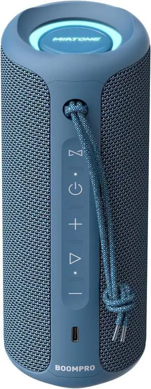 MIATONE Portable Bluetooth Speakers 36W Stereo Sound Bass Boost, 24H Playtime, Bluetooth 5.3 TWS Pairing Father Boy Friend Gifts for him (Blue)