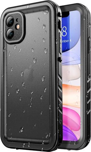 SPORTLINK Waterproof Case for iPhone 11, Full Body Heavy Duty Protection Full Sealed Cover Shockproof Dustproof Built-in Clear Screen Protector Rugged Case for iPhone 11 6.1 Inch