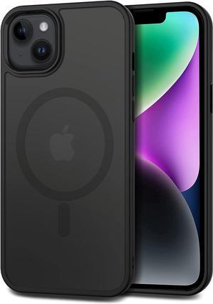 CACOE Magnetic Case for iPhone 13 & iPhone 14 6.1 inch-Compatible with MagSafe & Magnetic Car Phone Mount,Anti-Fingerprint TPU Thin Phone Cases Cover Protective Shockproof (Matte Black)