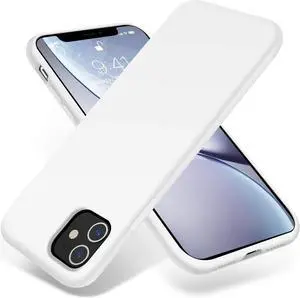 OTOFLY iPhone 11 Case,Ultra Slim Fit iPhone Case Liquid Silicone Gel Cover with Full Body Protection Anti-Scratch Shockproof Case Compatible with iPhone 11 (White)