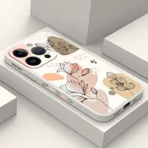 for iPhone 14 Pro Case Astronaut Butterfly Flower Pattern Soft Anti Scratch Microfiber Lining Inside Phone Cover, Anti Fingerprint Slim Fit Silicone Soft Case for iPhone 14 Pro-Morandi White