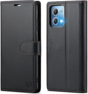 for Moto G Stylus 5G 2024 Wallet Case with RFID Blocking Credit Card Holder,PU Leather Flip Kickstand Shockproof Cover Women Men for Motorola Moto G Stylus 5G 2024 Phone Case (Black)