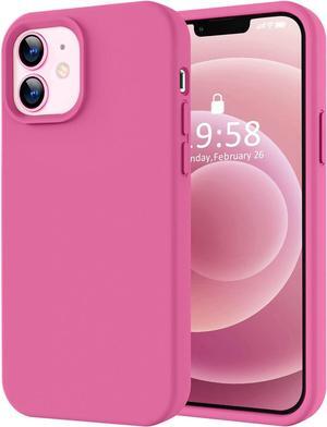 LOVE 3000 Designed for iPhone 12 Case/iPhone 12 Pro Case, Premium Silicone with [Soft Anti-Scratch Microfiber Lining] Shockproof Protective Phone Case for Men Women Girls 6.1", Pitaya