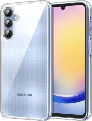Case for Samsung Galaxy A25 5G 6.5-Inch, Non-Yellowing Shockproof Bumper Protective Phone Cover, Anti-Scratch Hard PC Back (Clear)