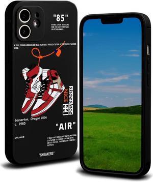 Cool Design Phone Case for iPhone 11 Case for Boys Men Street Aesthetic Shockproof Basketball Sneaker Sports Designer Cases Compatible with iPhone 11 Black