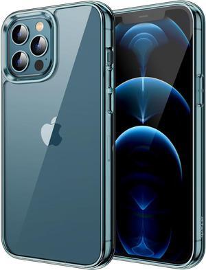 Case for iPhone 12 Pro Max 6.7-Inch, Non-Yellowing Shockproof Phone Bumper Cover, Anti-Scratch Clear Back (Pacific Blue)