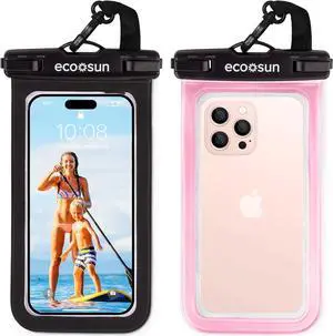 Waterproof Phone Pouch (2-Pack)  Designed in Hawaii  Case Fits All iPhones (incl. 15 Pro Max), Samsung Galaxy S24 & More