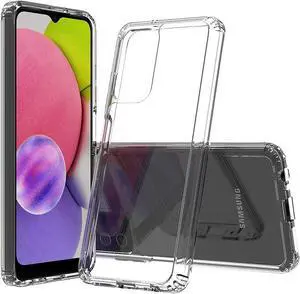 Sucnakp for Galaxy A03S Case Samsung A03S Case Premium Clear Back Panel + TPU Bumper Cover for Samsung Galaxy A03S US VersionYKL Clear