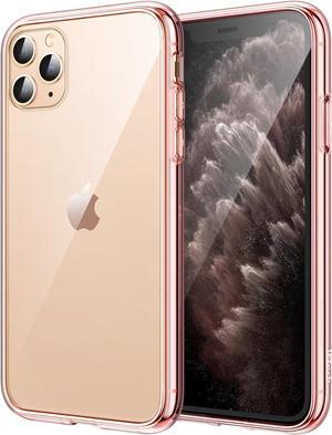 Case for iPhone 11 Pro 5.8-Inch, Non-Yellowing Shockproof Phone Bumper Cover, Anti-Scratch Clear Back (Rose Gold)