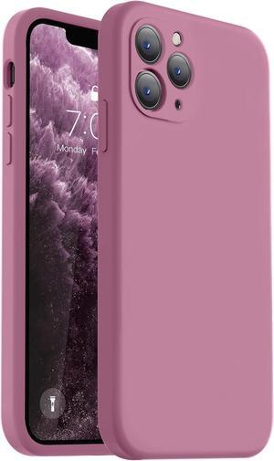 Compatible with iPhone 11 Pro Case, Upgraded Liquid Silicone with [Square Edges] [Camera Protection] [Soft Anti-Scratch Microfiber Lining] Phone Case for iPhone 11 Pro 5.8 inch - Lavender Purple