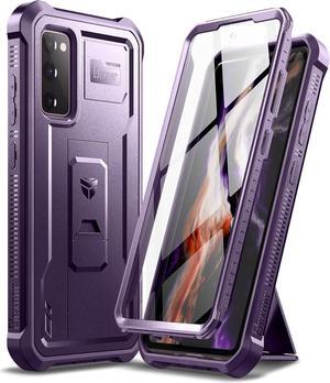 Dexnor for Samsung Galaxy S20 FE Case, [Built in Screen Protector and Kickstand] Heavy Duty Military Grade Protection Shockproof Protective Cover for Samsung Galaxy S20 FE 5G, 6.5 inch,Phantom Purple