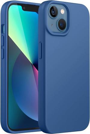 Silicone Case for iPhone 13 6.1-Inch, Silky-Soft Touch Full-Body Protective Phone Case, Shockproof Cover with Microfiber Lining (Blue Jay)