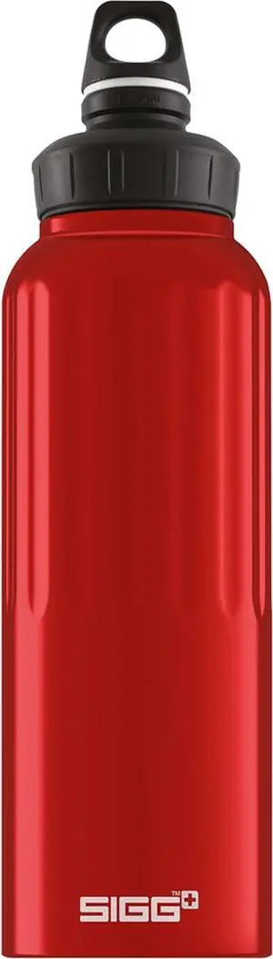 SIGG - Reusable Water Bottle - WMB Traveller Red 51 Oz - Made in Switzerland - Carbonated Drinks - Lightweight - Leak Proof - BPA-Free - Climate Neutral Certified - For Sports, Outdoor, Travel