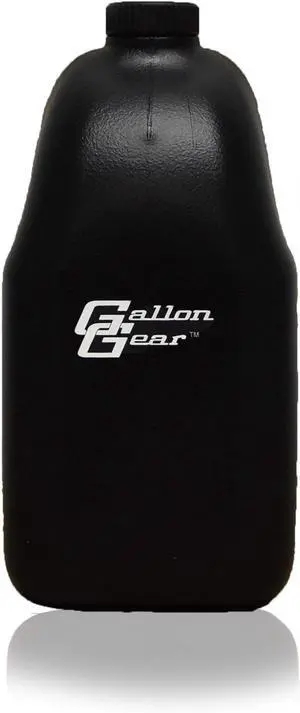 Gallon Gear Half-Gallon Large Water Bottle - BPA Free Plastic, Reusable Water Jug - Hydration Water Bottle for Men and Women - Gym, Sports, Training & Fitness (Black)