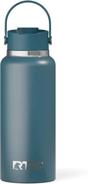 RTIC 32oz Outback Bottle, Ceramic Lined, Insulated, Stainless Steel, Metal, Double Wall Vacuum-Insulation, Leak-Proof Lid, BPA-Free Water Flask Hiking, Running, Sports, Outdoor, Marine