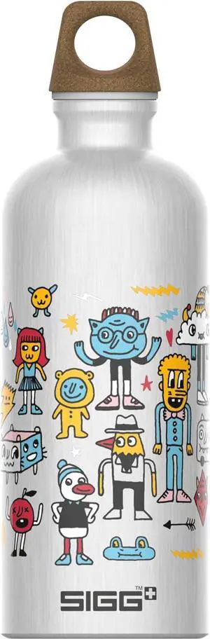 SIGG - Metal Kids Water Bottle - Traveller - Made in Switzerland - Carbonated Drinks - Leak Proof - for School - 20 Oz