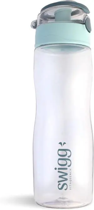 2 Pack BPA Free Sports Water Bottles for School Gym Bicycle Car - Leak Proof Sports Waterbottles - See Through Reusable Clear Water Bottle botella de agua Made of Tritan Plastic Water bottle