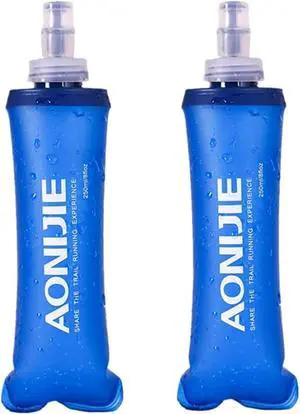 AONIJIE 250ML/350ML/500ML/600ML Portable TPU Soft Water Bottle Folding Soft Flasks For Outdoor Marathon Running Hydration Camping Hiking
