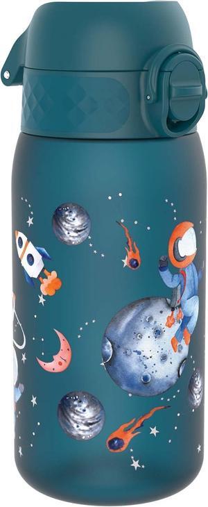ION8 Small Water Bottle, 350 ml/12 oz, Leak Proof, Easy to Open, Secure Lock, Dishwasher Safe, BPA Free, Carry Handle, Flip Cover, Easy Clean, Odor Free, Carbon Neutral, Deep Teal, Space Travel Design ION8 Small Water Bottle, 350 ml/12 oz, Leak Proof, Easy to Open, Secure Lock, Dishwasher Safe, BPA Free, Carry Handle, Flip Cover, Easy Clean, Odor Free, Carbon Neutral, Deep Teal, Space Travel Design