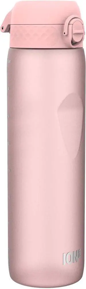 Ion8 1 Litre Water Bottle, Leak Proof, Flip Lid, Carry Handle, Rapid Liquid Flow, Dishwasher Safe, BPA Free, Soft Touch Contoured Grip, Ideal for Sports and Gym, Carbon Neutral Recyclon