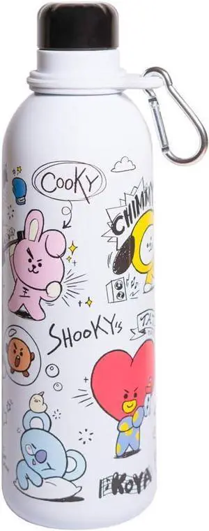 VIFAH Official Kawaii Bottle 500ml Merchandise / 17OZ, Stainless Steel, Double Wall Insulated - Kawaii Stuff