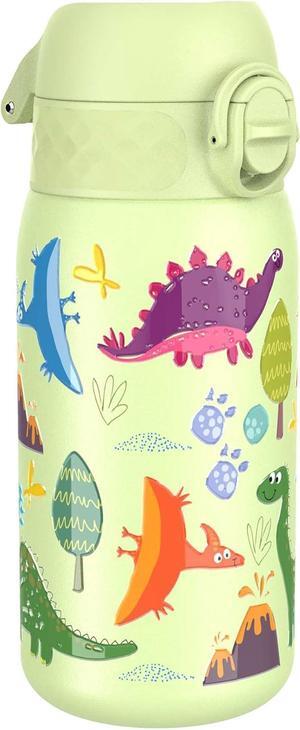Ion8 Kids Water Bottle, Steel 400 ml/13 oz, Leak Proof, Easy to Open, Secure Lock, Dishwasher Safe, Flip Cover, Carry Handle, Easy Clean, Durable, Scratch Resistant, Raised Print, Dinosaurs Design Ion8 Kids Water Bottle, Steel 400 ml/13 oz, Leak Proof, Easy to Open, Secure Lock, Dishwasher Safe, Flip Cover, Carry Handle, Easy Clean, Durable, Scratch Resistant, Raised Print, Dinosaurs Design