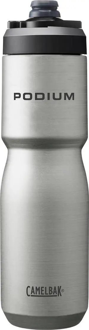 CamelBak Podium Steel Insulated Stainless Steel Bike Water Bottle  for Cycling, Fitness & Sports- Fits Most Bike Cages, 22oz - Stainless